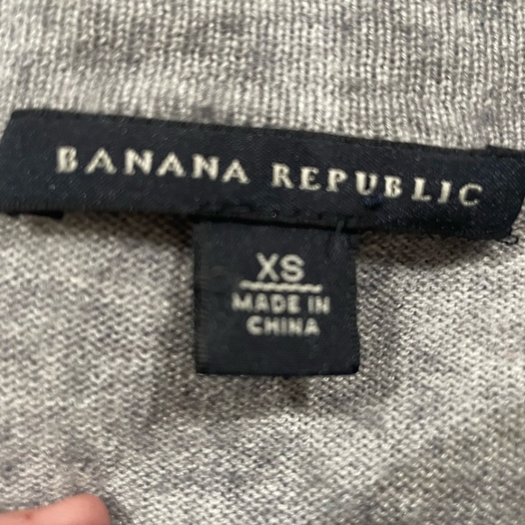 Banana republic cardigan wool blend sweater grey XS - Picture 4 of 5